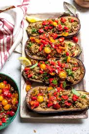 Stuffed Eggplant Boats